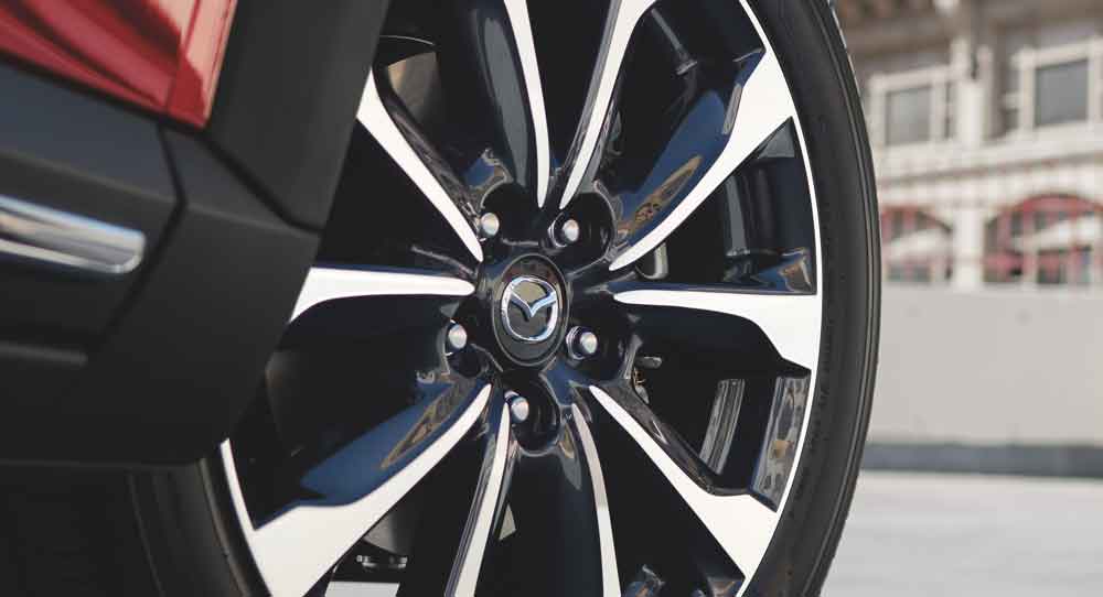 Mazda Wheel and Tire on Vehicle